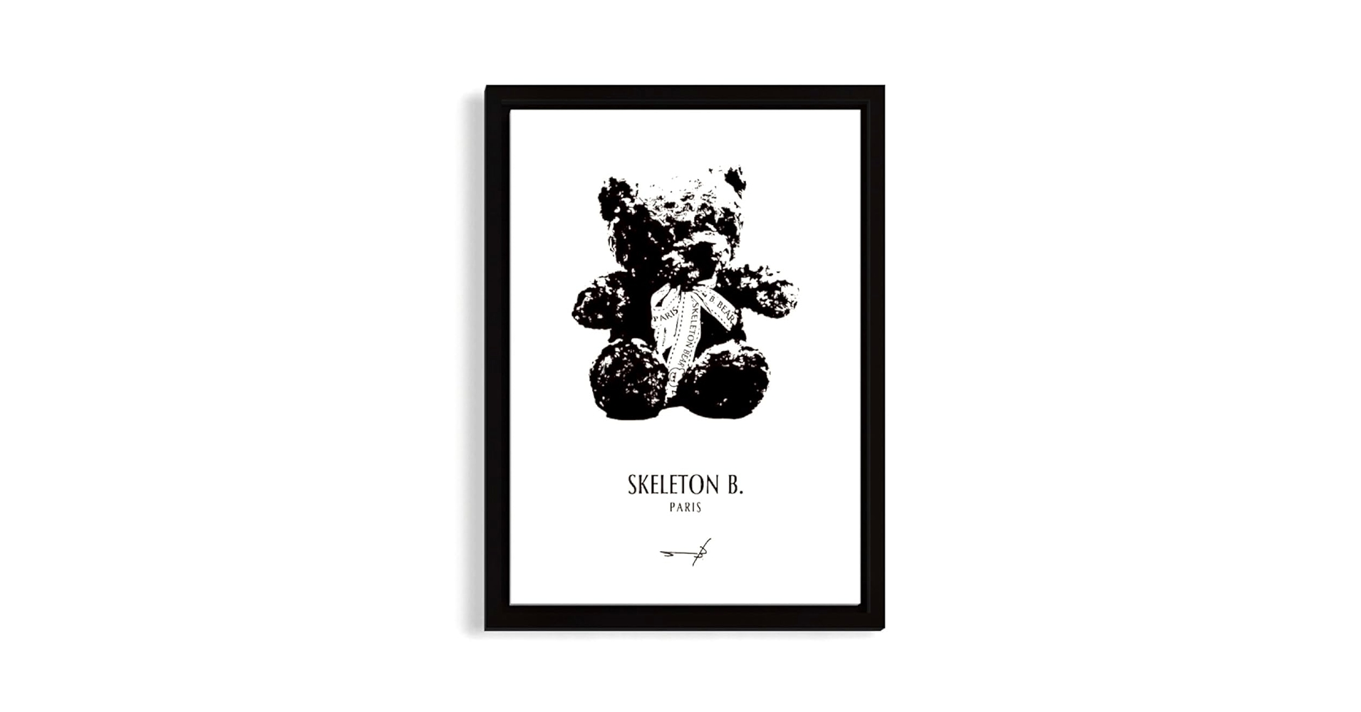 Skeleton B. パリのモダンアート A1 ポスター Amazon.co.jp: SKELETON B. ポスター A4額入り アートポスター